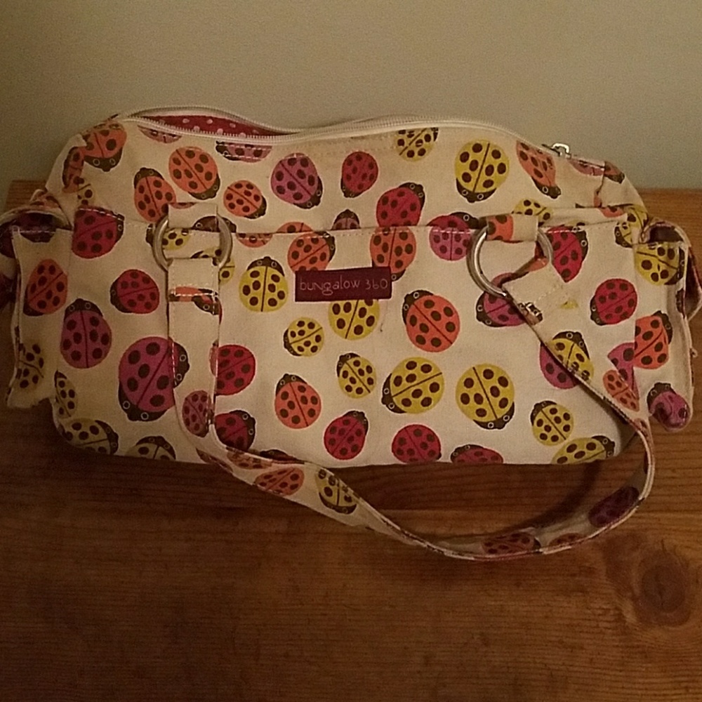 Ladybug Print Handbag